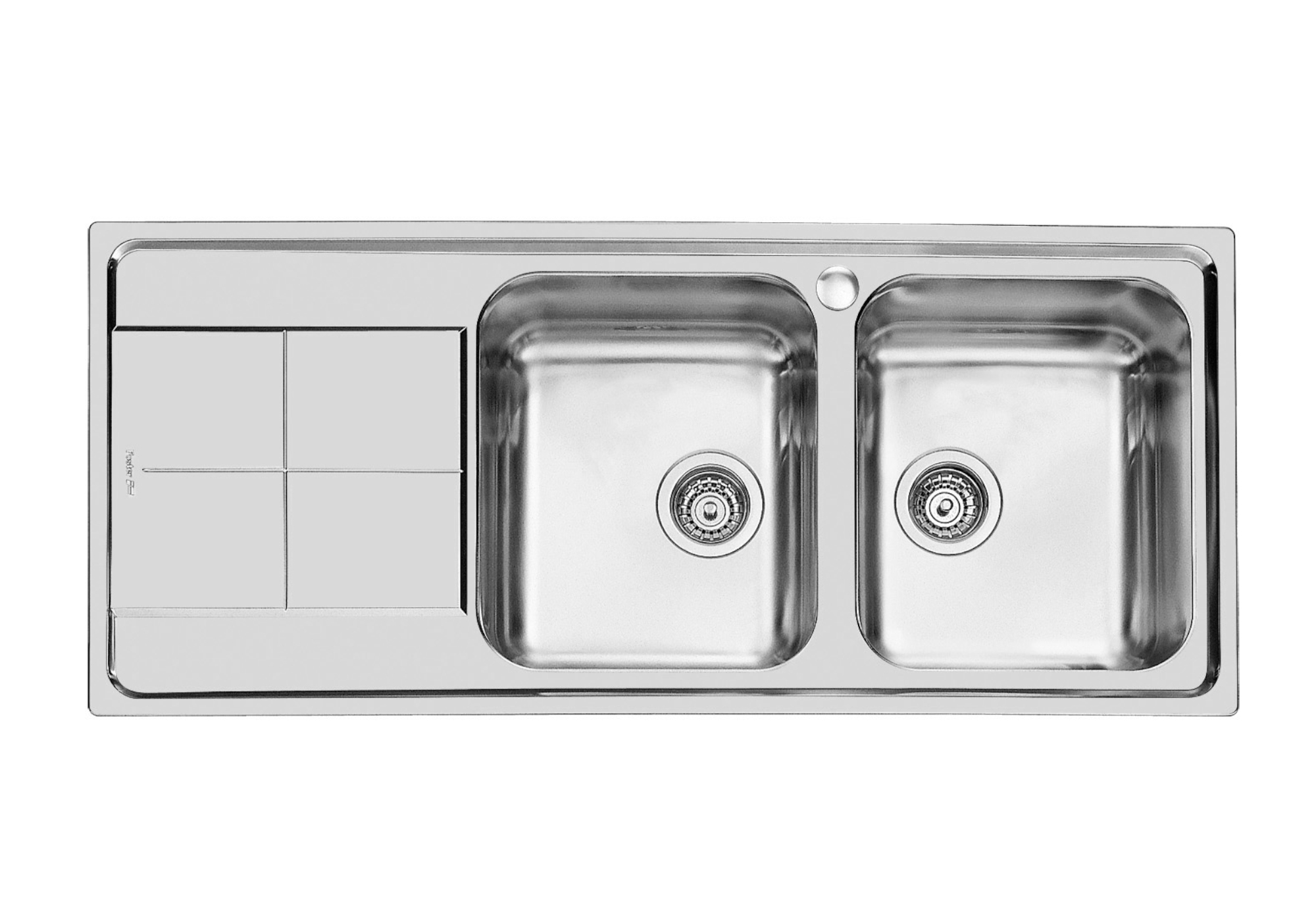 Врезная кухонная мойка Foster KS 116.2V.STD 116х50см нержавеющая сталь